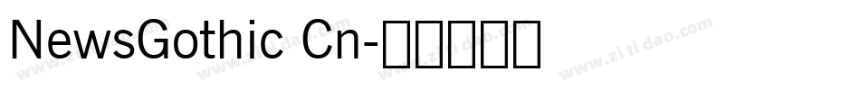 NewsGothic Cn字体转换